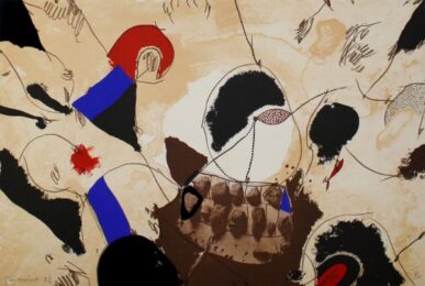 Pedres I Dents by Josep Guinovart at Sylvan Cole Gallery