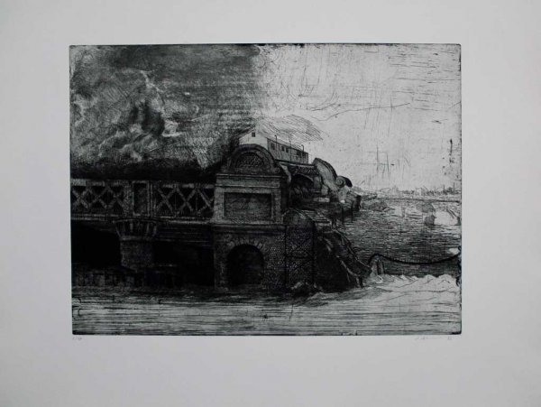 Eisenbahnbrücke / Railroad Bridge by Peter Ackermann