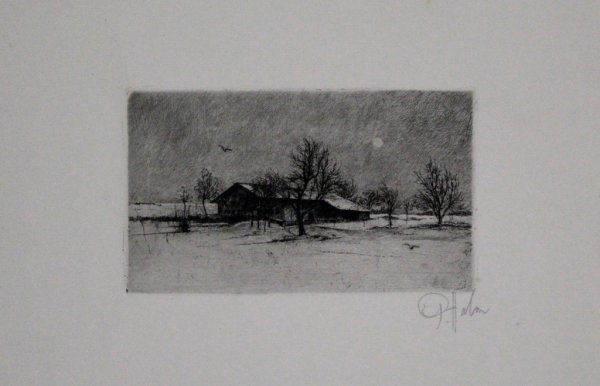 Eingeschneiter Hof by Peter Halm