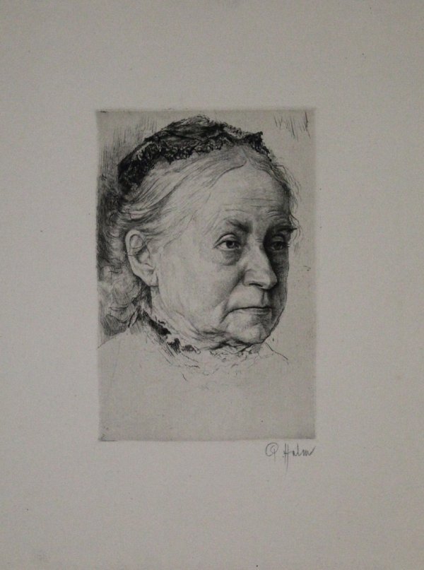 Portrait Einer Alten Dame by Peter Halm