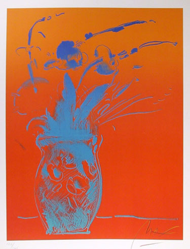 Blue Vase by Peter Max