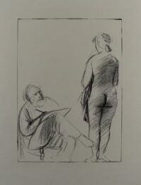 Pittore E Modella by Giacomo Manzù at Sylvan Cole Gallery