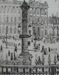 Place De La Concorde by John Jack Vrieslander at Sylvan Cole Gallery