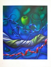 Pomme Dans L’espace / Apple In Space by Etien' at Sylvan Cole Gallery