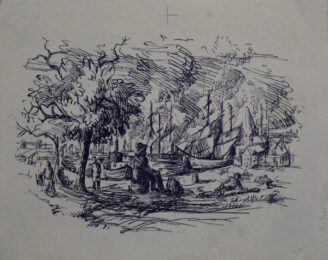 Port by Herbert Kitzel at Sylvan Cole Gallery