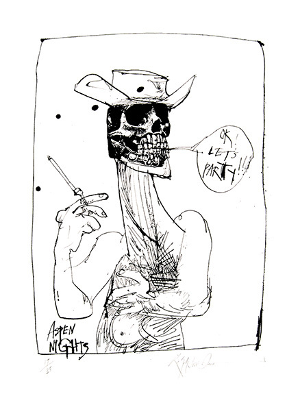 Aspen Nights, Let’s Party. by Ralph Steadman