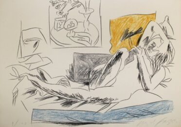 Reading Nude by Pericle Fazzini at Sylvan Cole Gallery