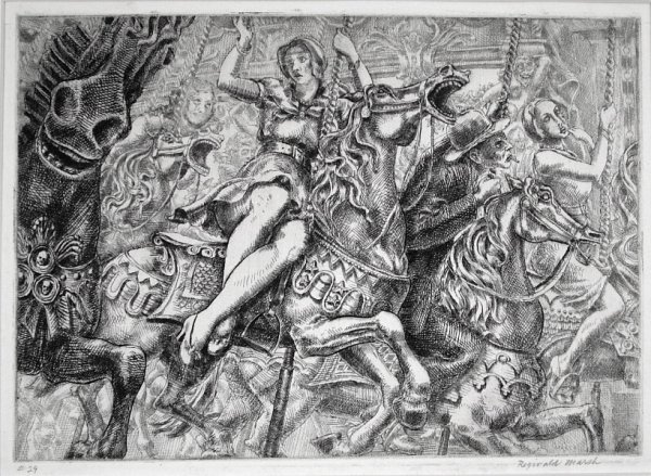 Merry-go-round by Reginald Marsh
