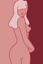 Romy (naked Burgundy Sereies) by Lucie Bennett at Eyestorm