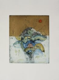 Rote Sonne / Red Sun by Yoshi Takahashi at Sylvan Cole Gallery
