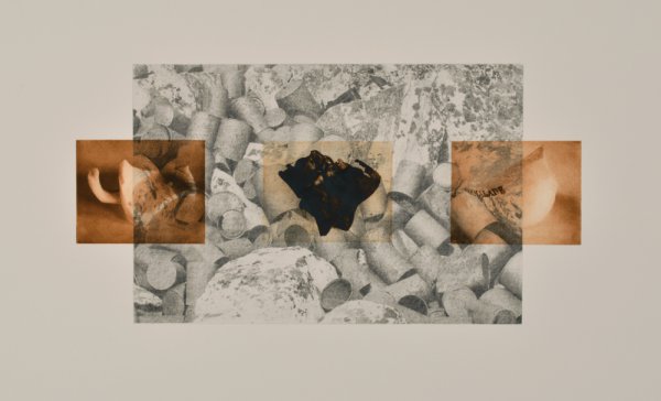 Ghost Cans With Shards And Can by Sarah Gjertson