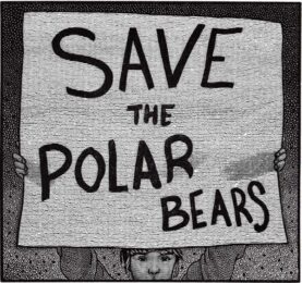 Save The Polar Bears by Jonathan Ashworth at Royal Academy of Arts