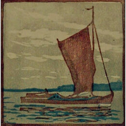 Segelboot / Sailboat by Helene Mass at Sylvan Cole Gallery
