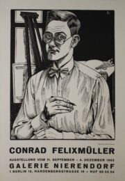 Selbstbildnis Mit Zeichenstift by Conrad Felixmüller at Sylvan Cole Gallery