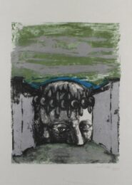 Selbstbildnis / Self-portrait by Sergio Vacchi at Sylvan Cole Gallery