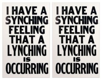 Sinking Feeling by Kay Rosen at Krakow Witkin Gallery