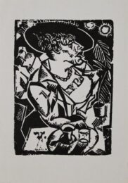 Sitzende Mit Hut Im Café by Georg Tappert at Sylvan Cole Gallery