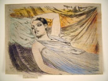 Sleeping Model by Theodore Roussel at Harris Schrank Fine Prints