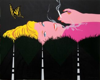 Smoking Blonde by Allan D'Arcangelo at RoGallery