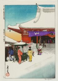 Snow At Asakusa by Paul Binnie at ebo Gallery