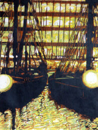 St. Katharine Docks In The City I, London by Pascale Hémery at Emanuel von Baeyer - Cabinet