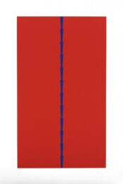 Stacks Blue by Tess Jaray RA at Royal Academy of Arts
