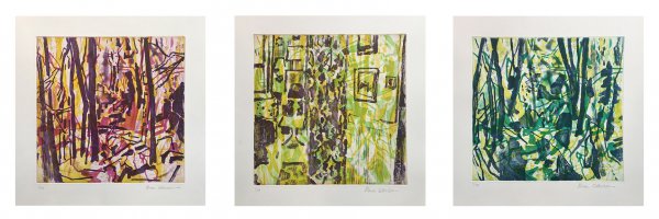 Suite Of Prints: Untitled (red, Yellow, And Green) by Allison Gildersleeve at Michael Steinberg Fine Art