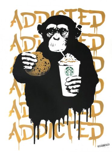Fast Food Monkey – Starbucks Beige by THIRSTY BSTRD