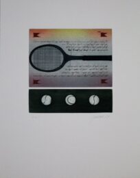 Tennisschläger / Tennis Racquet by Alois Janak at Sylvan Cole Gallery