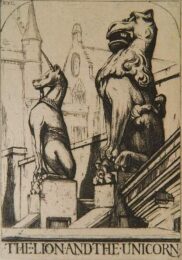 The Lion And The Unicorn by David Young Cameron at Sylvan Cole Gallery