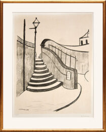 The Old Steps, Stockport by L. S. Lowry at Peter Harrington Gallery