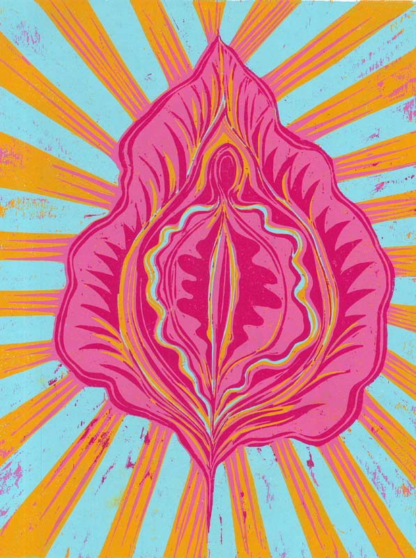The Origin Of The World, Pink And Blue by Isabel Rock