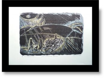The Shepherds Leave, From A Christmas Sequence. by Angela Lemaire at Pomegranate Fine Art