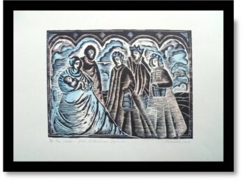 The Stable From A Christmas Sequence by Angela Lemaire at Pomegranate Fine Art