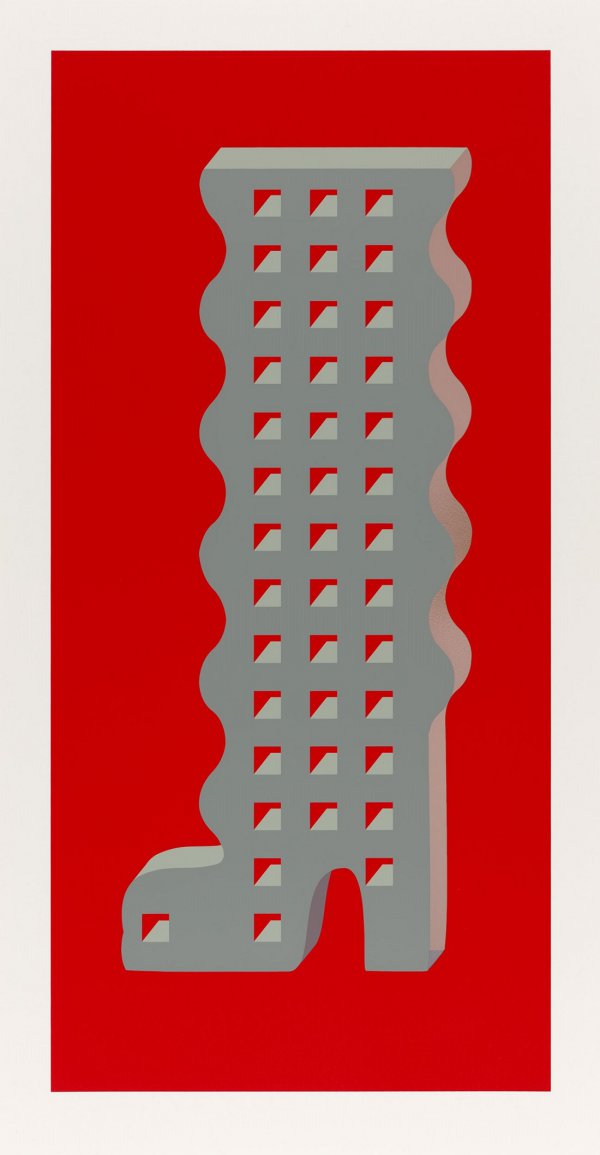 Thirteen Storey Wavey Boot by Anthea Hamilton