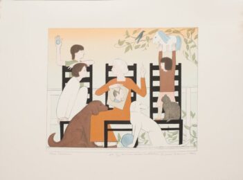 Three Chairs by Will Barnet at ebo Gallery