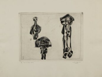 Three Sculpture Studies by Dimitri Hadzi at Sylvan Cole Gallery