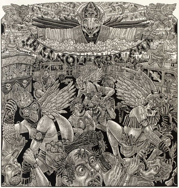 “the Feast Of Lord Aporkalyptus” by Tom Huck