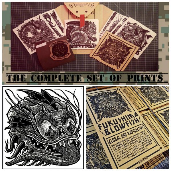 War Wigglerz: The Complete Set Of Prints by Tom Huck