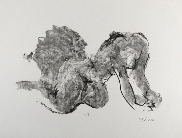 Liegender Akt by Toni Stadler