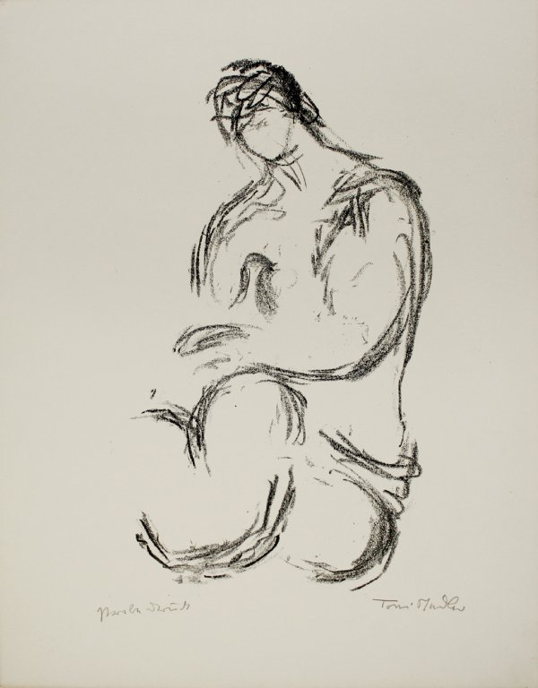 Weiblicher Akt / Female Nude by Toni Stadler