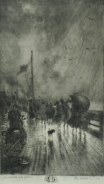 Un Débarquement En Angleterre by Felix Buhot at Sylvan Cole Gallery
