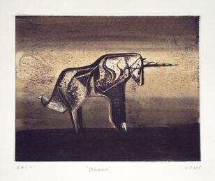Unicorn by Cathie Pilkington RA at Royal Academy of Arts