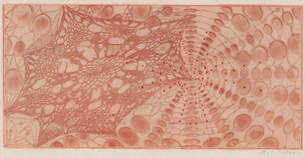 Untitled (colored lace) by Judy Pfaff