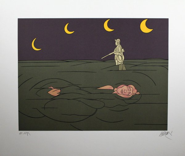 Petit Clair De Lune by Valerio Adami
