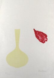 Vase And Falling Petal by Derrick Greaves at Sylvan Cole Gallery