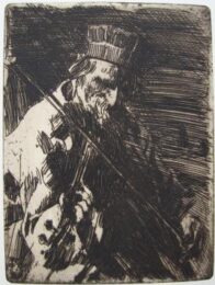 Village Violinist / Musicien De Village by Anders Zorn at Sylvan Cole Gallery