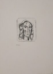 Weiblicher Kopf Mit Tuch by Georg Tappert at Sylvan Cole Gallery