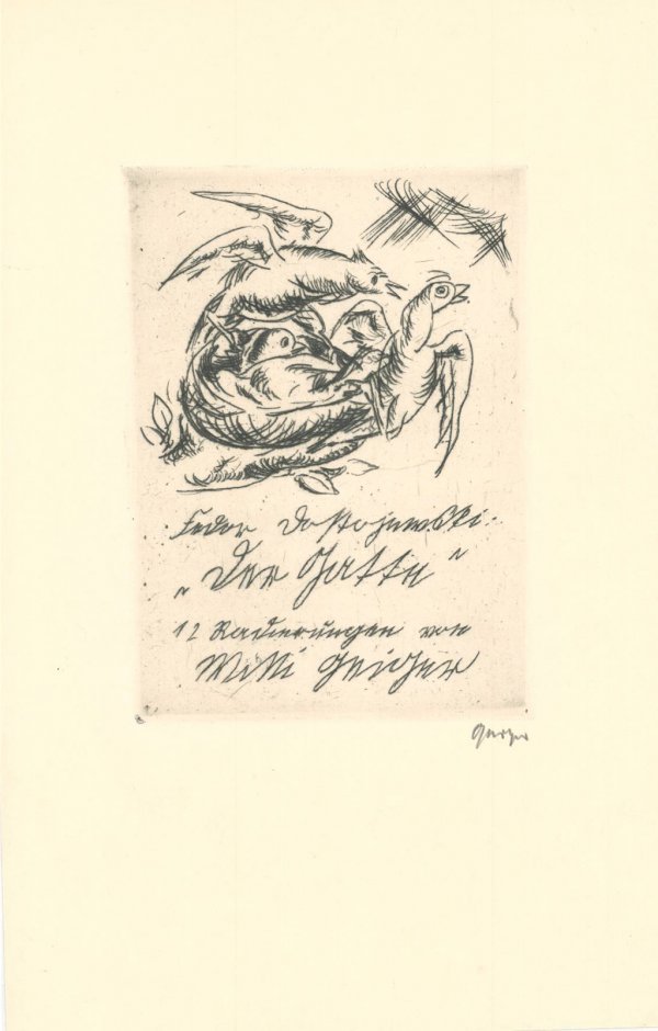 Title-page Of “der Gatte”, By Dostoievski by Willi Geiger