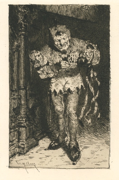 Keying Up — The Court Jester by William Merritt Chase